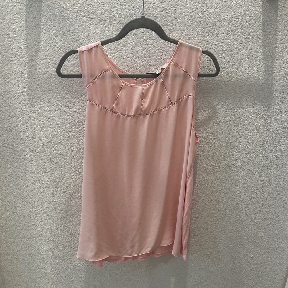 LOFT Light Pink Sleeveless Blouse